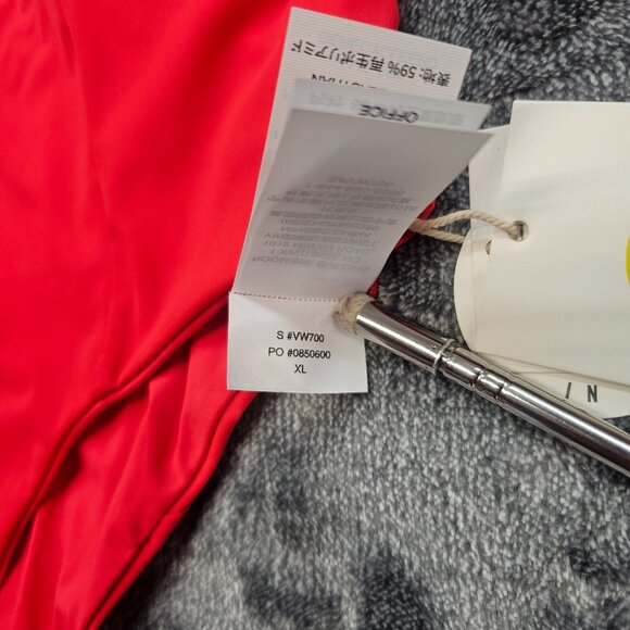 Vuori Dune Bikini Swim Bottom Womens XL red high waisted pocket performance NWT - Picture 5 of 12